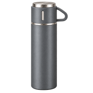 Termos s 3 šalice 400 ml – sivi