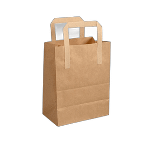 Papirnata vrećica sa ravnom ručkom 180х100х220 mm kraft