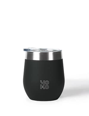 Izolirana šalica s poklopcem crna