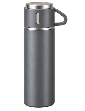 Termos s 3 šalice 400 ml – sivi