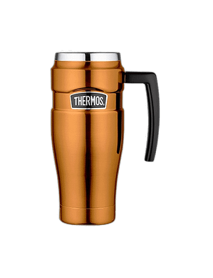 Vodonepropusna termo šalica s ručkom - bakrena