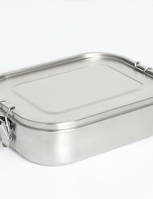 Large Stainless Steel Bento Box | 3-Compartment Reusable Lunch Box