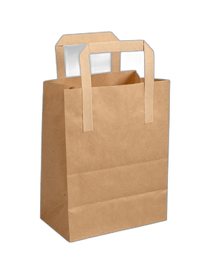 Papirnata vrećica sa ravnom ručkom 180х100х220 mm kraft
